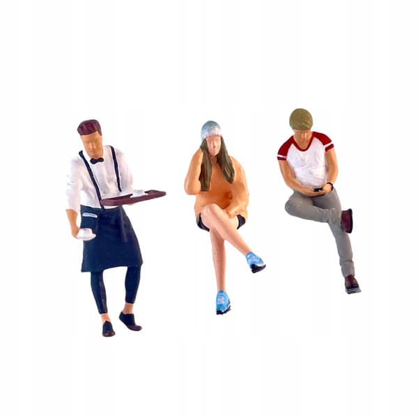 3x 1:64 Hand-painted human figurines Trains Architectural figures Figurines