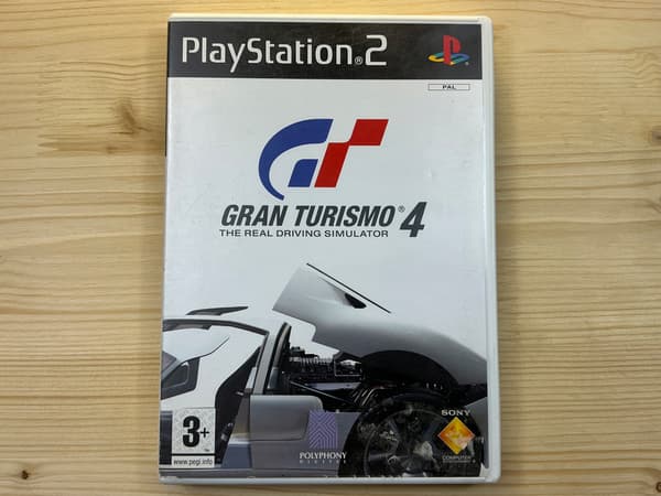 GRAN TURISMO 4 GT4 disc – very good+ condition, complete PS2 set