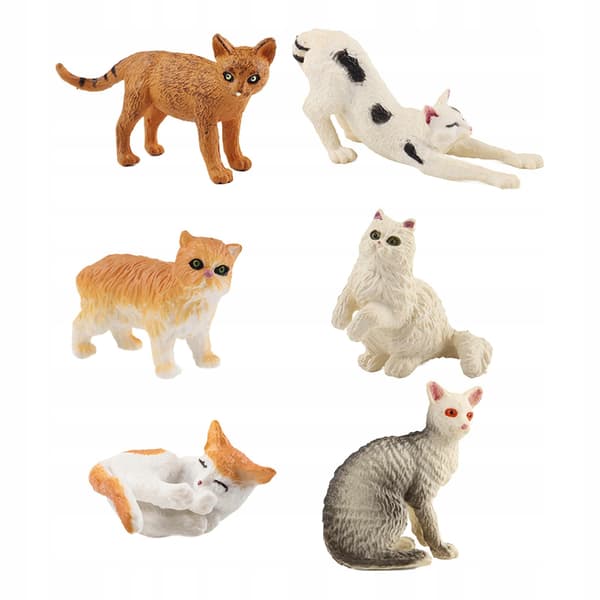 Simulation Cat toy Desktop decoration Portable collectables Lifelike Style B