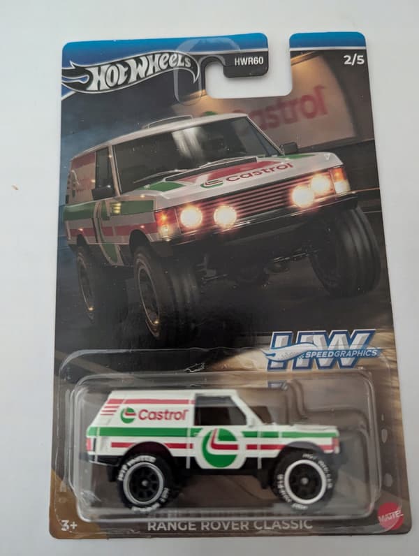 HOT WHEELS Speed Graphics Series 2/5 RANGE ROVER CLASSIC