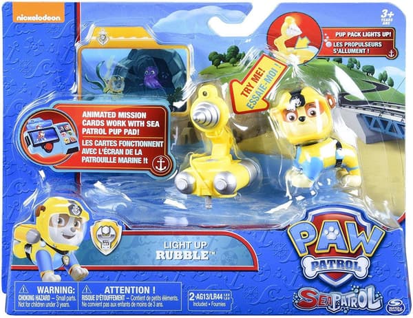 PSI MARINE PATROL RUBBLE ACTION FIGURE WITH LIGHT