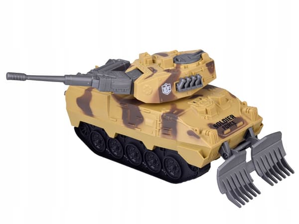 LARGE MILITARY SET: TANK AND FIGHTER JET