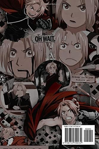 Edward Elric Notebook: Lined Pages Notebook, Small Size, 6x9 inches / 110 p