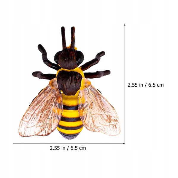 4 PLASTIC BEE FIGURINES – NATURAL BEAUTY AND LEARNING