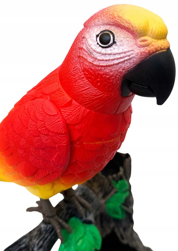 A chirping, moving little bird. An interactive bird. A budgie. With sound