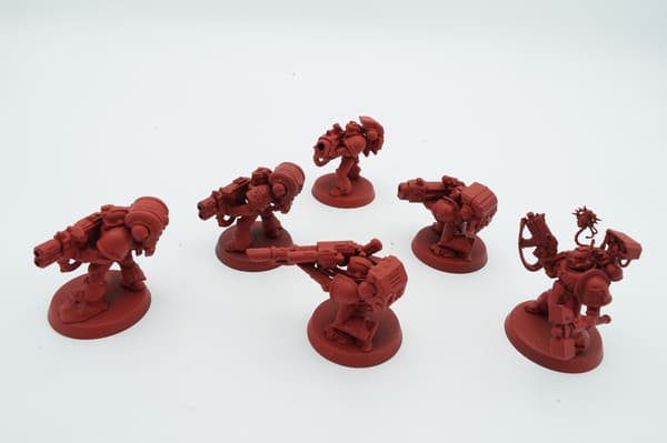 Warhammer 40k Blood Angels Devastator Squad – set of 6 plastic miniatures