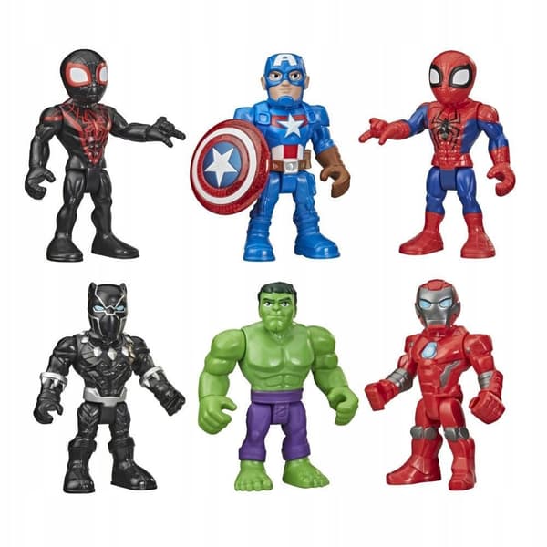 MARVEL SUPERHERO FIGURES – SUPER HERO ADVENTURES – 6 CHARACTERS