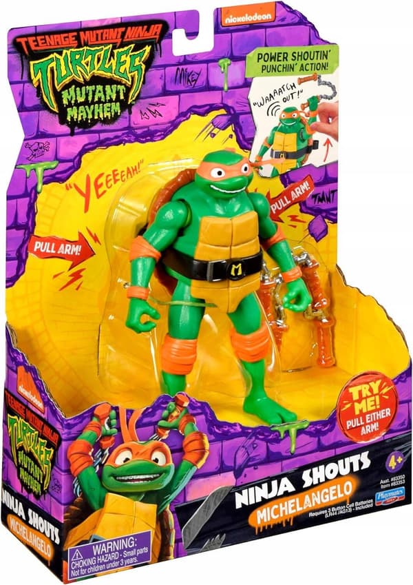 NINJA TURTLE FIGURES: MICHELANGELO SOUND FIGURE