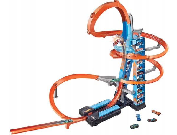 HOT WHEELS SKY CRASHES TOWER GWT39 CAR BONUS PLAY SET