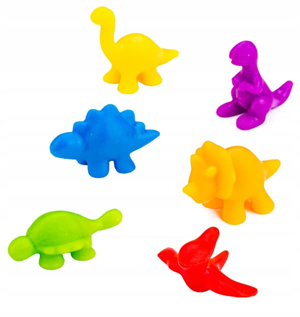 EDUCATIONAL SET: LEARNING COLOURS AND NUMBERS – DINOSAURS Sorting Sorting
