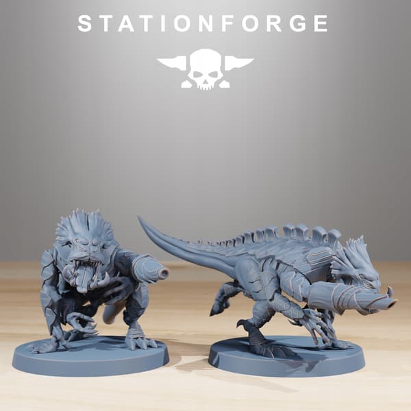 Xenarid Infantry x10 – Station Forge – 3D print