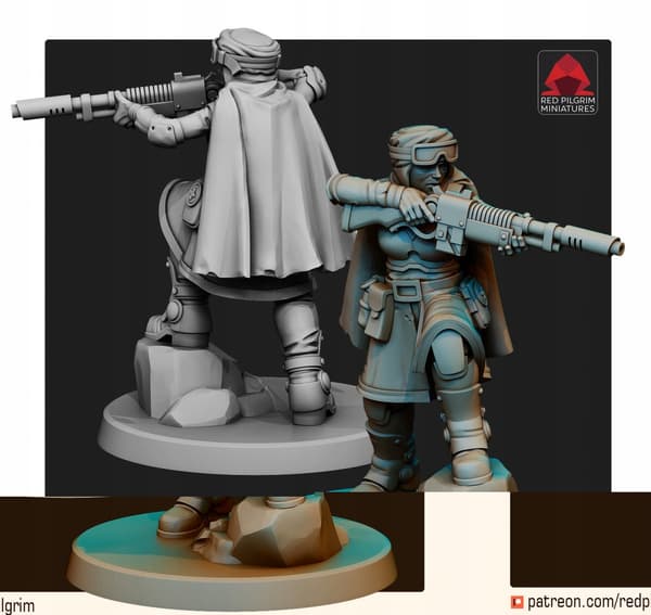 Desert Hawks Widows x5 Red Pilgrim Miniatures 28 m