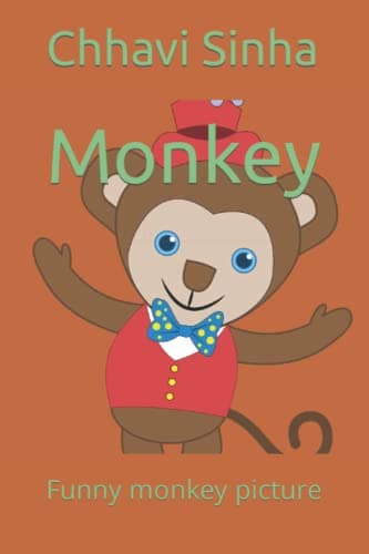 Monkey drawing book: picture of a monkey