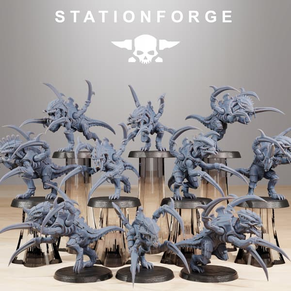 Xenarid Infantry Melee Unit – Station Forge – 3D Print