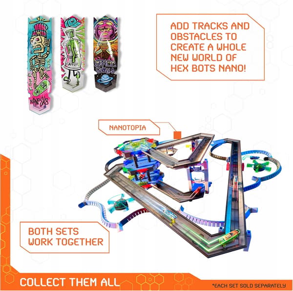 HEX BOTS NANO LAND STEM SET: 3 NANO ROBOTS