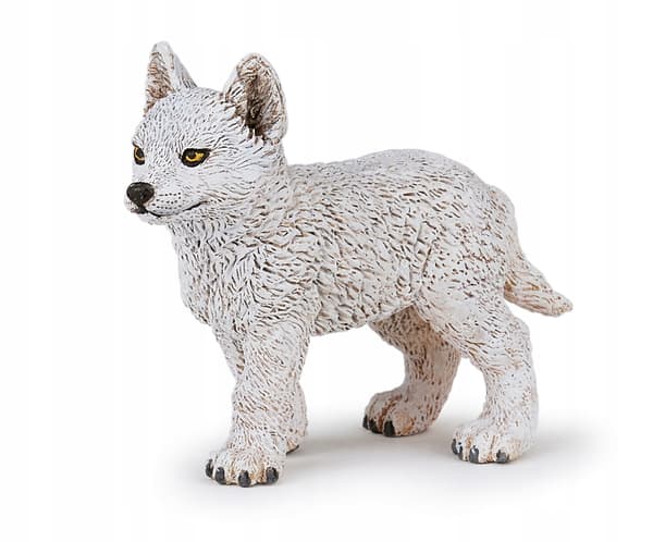 Polar Wolf Cub – Realistic ANIMAL FIGURINES Animals Extra Figurine