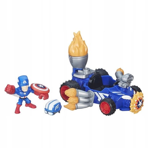 MARVEL MASHERS MICRO CAPTAIN AMERICA VEHICLE FIGURINE