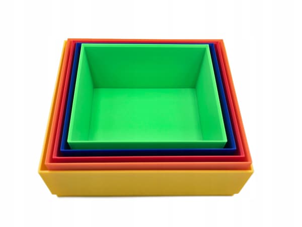 Colourful Building Block Sorter – a stackable container for sorting building blocks