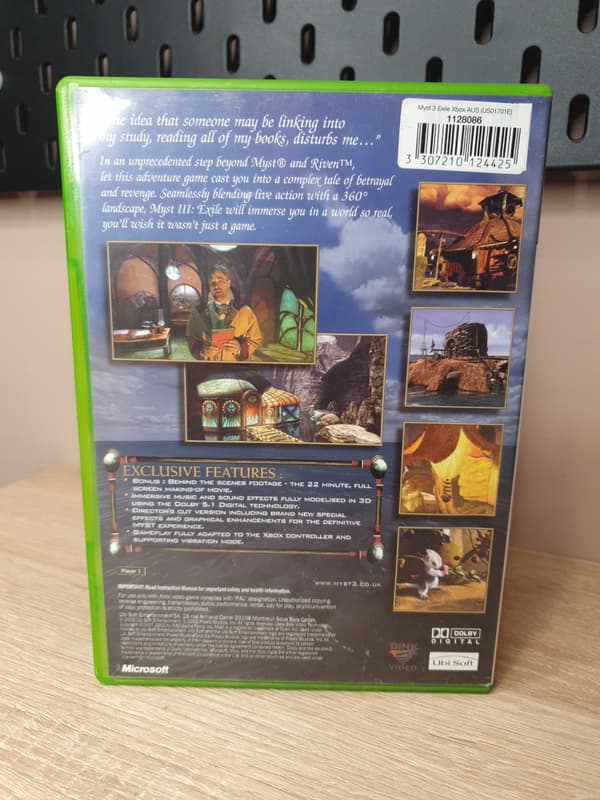 Myst III: Exile – PC and Xbox boxed edition