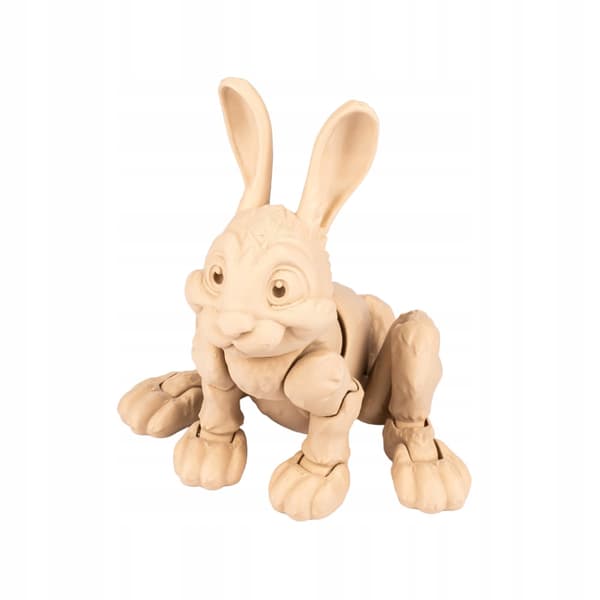 Rabbit | 3D pop-up colouring book + paints and a paintbrush