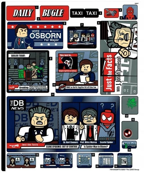 LEGO STICKERS – MARVEL Daily Bugle 76178stk01 NEW