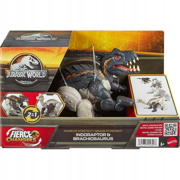 Jurassic World: Transformable Dinosaur – Double Danger: Indoraptor and Bra