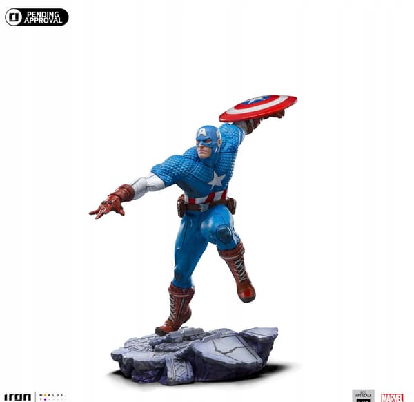 Marvel BDS Art Scale 1/10 Scale Captain America Statue, 22 cm