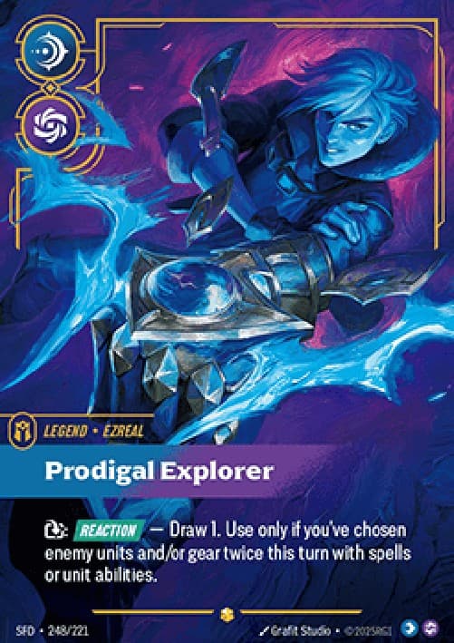 Riftbound SFD Ezreal, Prodigal Explorer