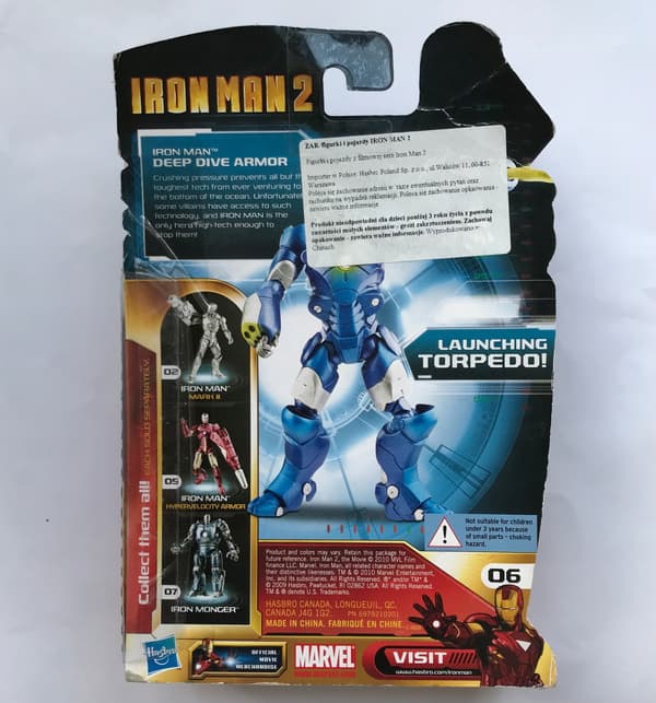 IRON MAN 2 FIGURINE – DEEP DIVE ARMOR 93763 HASBRO