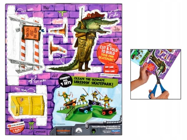 NINJA TURTLE FIGHTERS LEONARDO Skatepark Figure Set