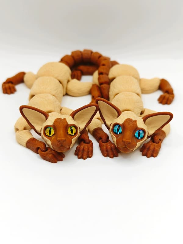 ORIENTAL KITTEN MOVING 3D STRESS-RELIEF TOY