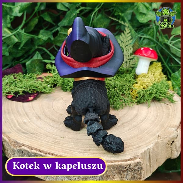 Black Cat Witch 3D Figurine with Removable Hat – Dungeons & Dragons
