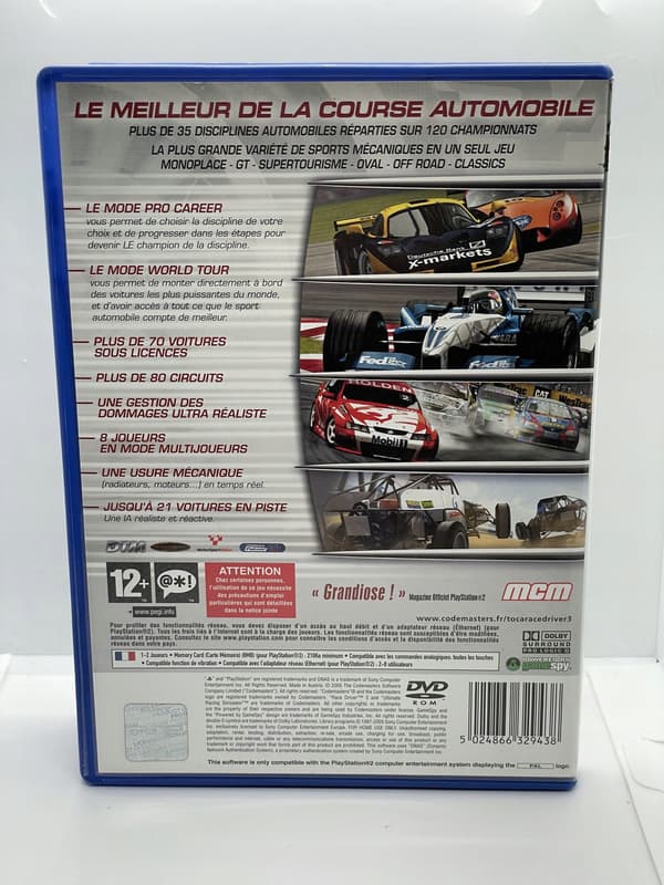 TOCA Race Driver 3 PS2