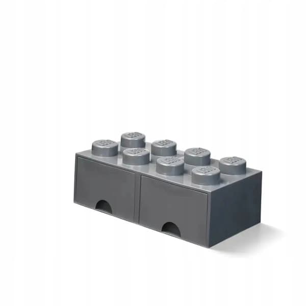 LEGO 2-Drawer Container for Bricks, 8, Dark Grey, 50cm, NHG