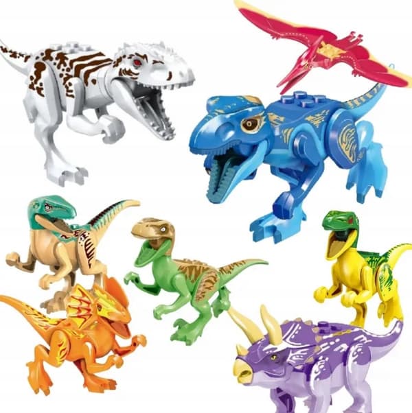 WORLD DINOSAURS BUILDING BLOCK SET (8 PCS) – foldable dinosaurs