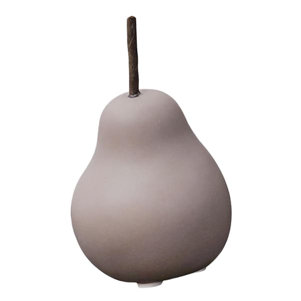 Ceramic pear figurines, fruit decoration, ‘Lavender’ ceramic pear, 6.5cm x 11cm