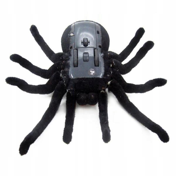 Remote control Scary, terrifying soft plush infrared spider Halloween gift D