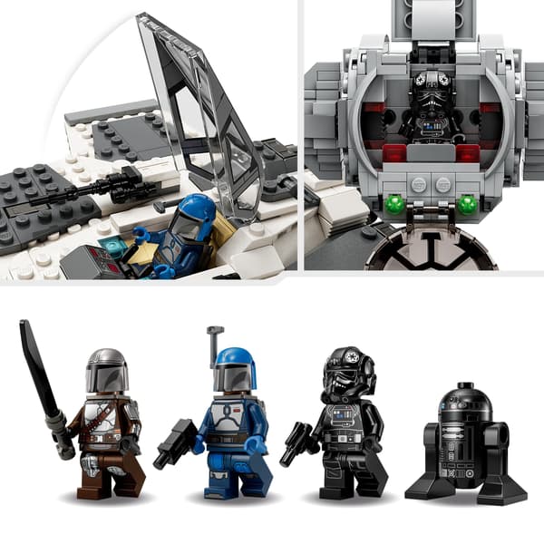 LEGO Star Wars 75348 Mandalorian Fang Fighter vs TIE Interceptor