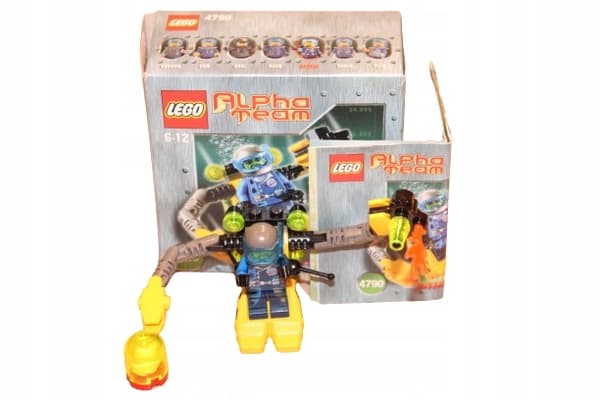 LEGO CITY TOWN ALPHA TEAM 4790 BOX, INSTRUCTIONS, SET