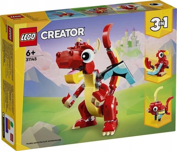 LEGO CREATOR 31145 RED DRAGON GIFT SET FOR CHILDREN