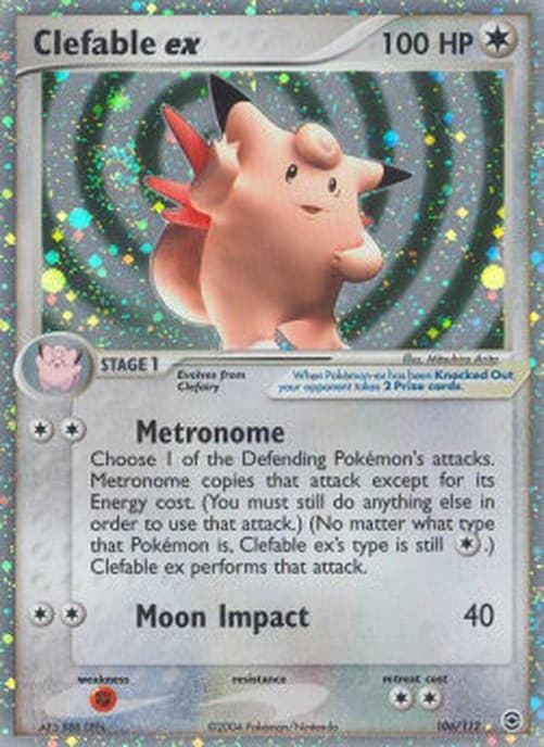 Pokemon Clefable ex