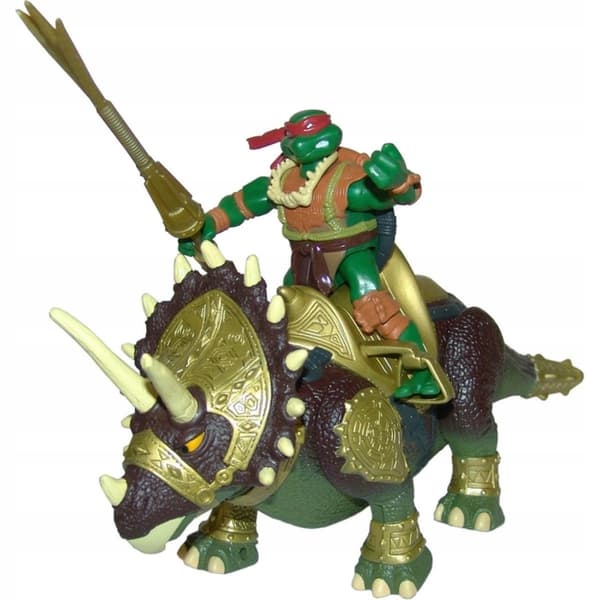 TMNT Super Dino 30 cm + figurine – Triceratops