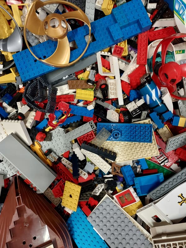 LEGO MIX BRICKS 1 kg – UNSORTED, SECOND GRADE, RANDOM MIX II