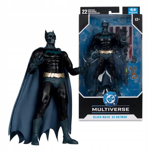 DC MULTIVERSE ACTION FIGURE: BLACK MASK AS BATMAN (BENEATH THE MASK) 18 CM