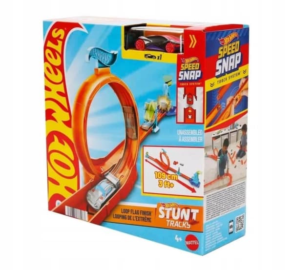 HOT WHEELS Stunt Track LOOP Flag Finish JHK77