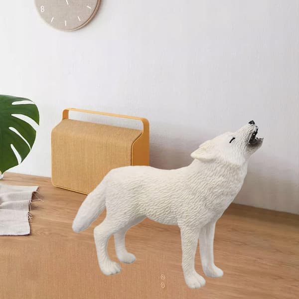 PVC wolf figurines: Forest creatures, BPA-free, Zoo, Learning about the Arctic wolf