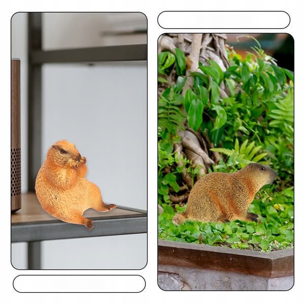 3 PLASTIC MARMOT MODELS, EDUCATIONAL FIGURINES