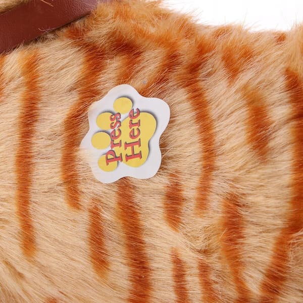 Walking Meow Electronic Cat Plush Stuffed Animal Birthday Present Yellow