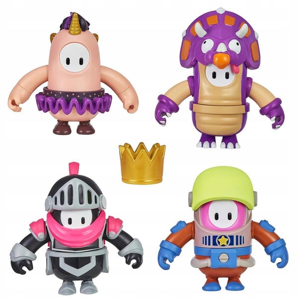 Fall Guys In-Game Figure Set – 4 Original Figures