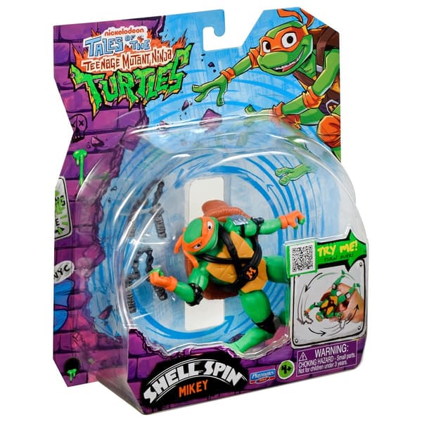 Mikey action figure with a mechanical rotating shell function – 11.5 cm series